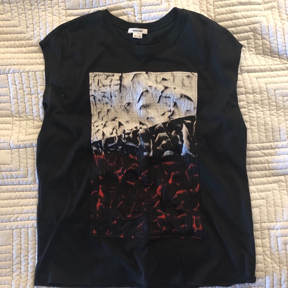 Graphic Helmut Lang muscle tee